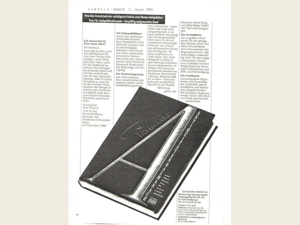 Tönnies Almanach, Sammler Magazin