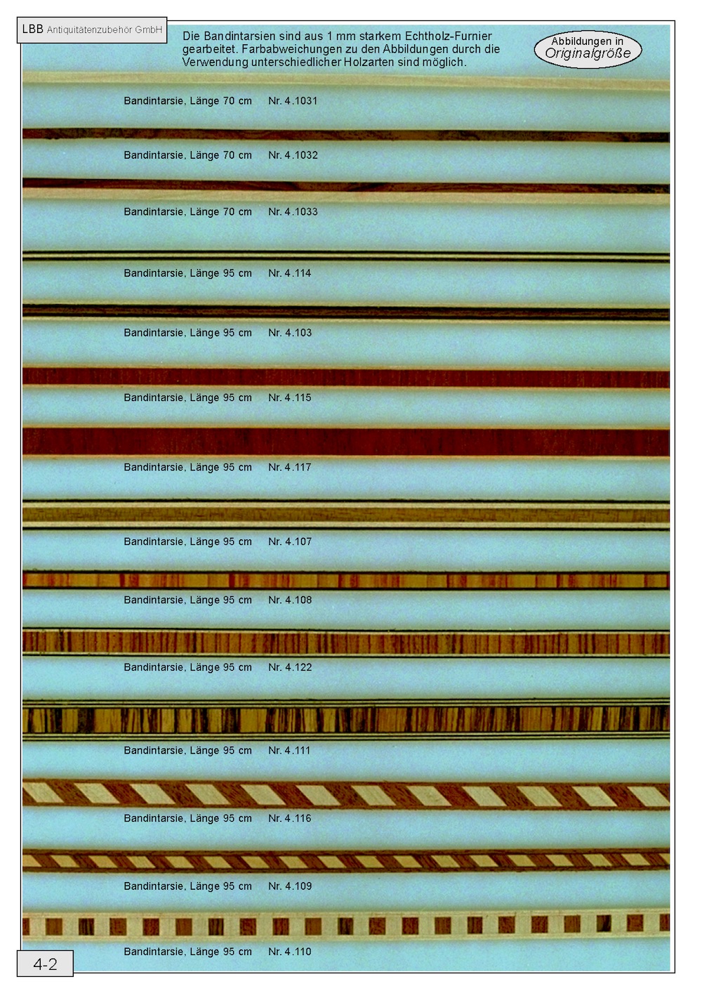 Intarsien am laufenden Meter