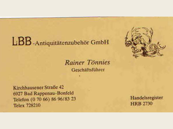 Visitenkarte LBB