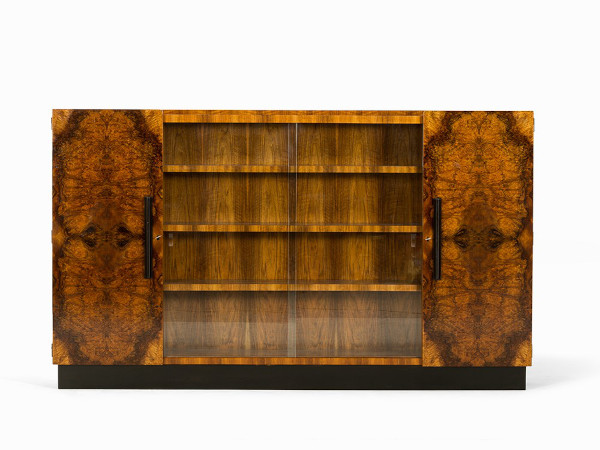 Art Deco Herrenzimmer, Leipzig um 1930,  Nussbaum furniert