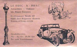 Erste Visitenkarte...