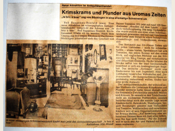 Neue Räumlichkeiten 1977...